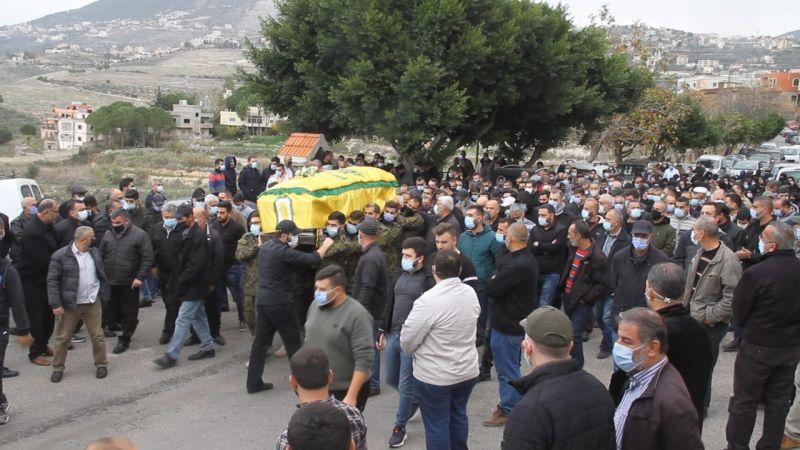 حزب الله وأهالي حومين الفوقا يشيعون فقيد الجهاد محمد يحيى شريم