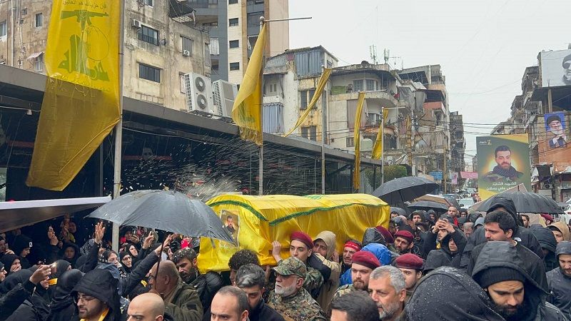 حزب الله شيّع ثلة من الشهداء على طريق القدس في روضة الحوراء زينب (ع) في الغبيري