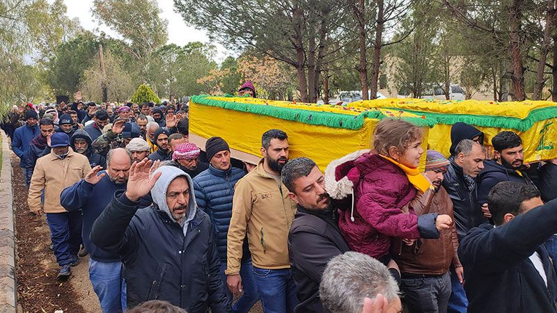 حزب الله شيع الشهيدين أحمد وعلي نورس مدلج في بلدة الكواخ