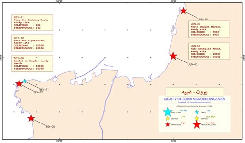  التلوّث يُصيب 12 مكانًا على طول الساحل اللبناني